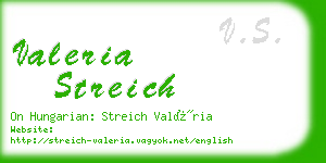 valeria streich business card